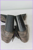 Escarpins  JEAN CLAUDE BIGUINE Cuir Synthétique Marron/ Gris T 39 TBE