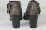 Escarpins  JEAN CLAUDE BIGUINE Cuir Synthétique Marron/ Gris T 39 TBE