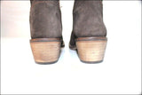 ANDRE Bottes Daim Marron Foncé T 38 TBE