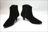 JACQUELINE RIU Bottines & Low Boots Daim Noir T 38 TBE"neuves"