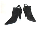 SAN MARINA Bottines DAIM  Noir à Talons T 40 TBE