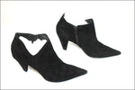 SAN MARINA Bottines DAIM  Noir à Talons T 40 TBE