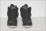 JORDAN NIKE Baskets 384520-006 Cuir Noir et Rose T 40