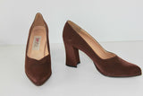 Escarpins ENZO ANGIOLINI Tissu Marron T 39 TBE