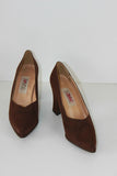 Escarpins ENZO ANGIOLINI Tissu Marron T 39 TBE