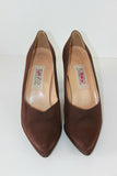 Escarpins ENZO ANGIOLINI Tissu Marron T 39 TBE