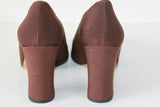 Escarpins ENZO ANGIOLINI Tissu Marron T 39 TBE