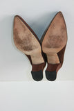 Escarpins ENZO ANGIOLINI Tissu Marron T 39 TBE