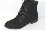 SHELLYS LONDON Bottines Cuir Motifs Quadrillés T UK 8 / US 10 / 40 EUR TTBE