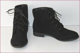 SHELLYS LONDON Bottines Cuir Motifs Quadrillés T UK 8 / US 10 / 40 EUR TTBE