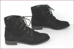 SHELLYS LONDON Bottines Cuir Motifs Quadrillés T UK 8 / US 10 / 40 EUR TTBE