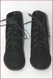 SHELLYS LONDON Bottines Cuir Motifs Quadrillés T UK 8 / US 10 / 40 EUR TTBE