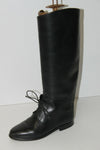 SAGONE Bottes Cavalières Tout Cuir Noir T 35 TTBE