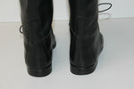 SAGONE Bottes Cavalières Tout Cuir Noir T 35 TTBE