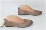 CATARINA MARTINS Ballerines Elastiquées Cuir Marron Taupe T 36 ETAT NEUF