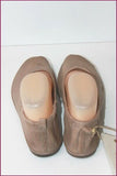 CATARINA MARTINS Ballerines Elastiquées Cuir Marron Taupe T 36 ETAT NEUF