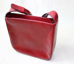 GIANNI CONTI (SALAMANDER FRANCE) Petit Sac Cuir Rouge Femme TBE