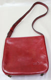 GIANNI CONTI (SALAMANDER FRANCE) Petit Sac Cuir Rouge Femme TBE