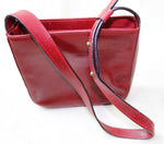 GIANNI CONTI (SALAMANDER FRANCE) Petit Sac Cuir Rouge Femme TBE