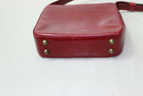 GIANNI CONTI (SALAMANDER FRANCE) Petit Sac Cuir Rouge Femme TBE