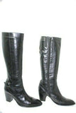 MINELLI  Bottes Pointues Cuir Noir Doublées Cuir T 36 TBE