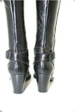 MINELLI  Bottes Pointues Cuir Noir Doublées Cuir T 36 TBE