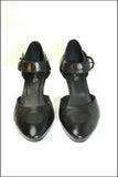 MINELLI Escarpins Ouvert en Cuir Noir T 36 TBE