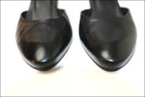 MINELLI Escarpins Ouvert en Cuir Noir T 36 TBE