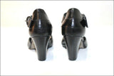 MINELLI Escarpins Ouvert en Cuir Noir T 36 TBE