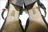 MINELLI Escarpins Ouvert en Cuir Noir T 36 TBE