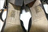 MINELLI Escarpins Ouvert en Cuir Noir T 36 TBE
