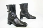 FUN STREET Bottines & Low Boots Cuir Lisse Noir Doublées Cuir T 39 TTBE