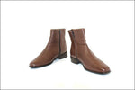 ELENA RICCI Bottines Cuir Marron Foncé T 38.5 ( ITALIE) TBE