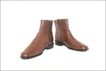 ELENA RICCI Bottines Cuir Marron Foncé T 38.5 ( ITALIE) TBE