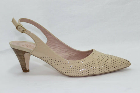 ROSEMETAL Escarpins Pointus Cuir Verni Beige Taille 39 Bon état