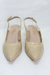 ROSEMETAL Escarpins Pointus Cuir Verni Beige Taille 39 Bon état