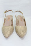 ROSEMETAL Escarpins Pointus Cuir Verni Beige Taille 39 Bon état