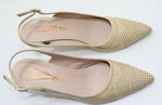 ROSEMETAL Escarpins Pointus Cuir Verni Beige Taille 39 Bon état