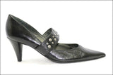 KARSTON Escarpins Pointu Cuir Noir T36 TBE