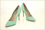 SAN MARINA  Escarpins Cuir bleu Pastel T 37 TBE
