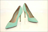 SAN MARINA  Escarpins Cuir bleu Pastel T 37 TBE