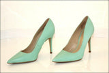 SAN MARINA  Escarpins Cuir bleu Pastel T 37 TBE