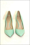 SAN MARINA  Escarpins Cuir bleu Pastel T 37 TBE