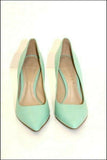 SAN MARINA  Escarpins Cuir bleu Pastel T 37 TBE