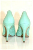 SAN MARINA  Escarpins Cuir bleu Pastel T 37 TBE