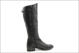 VANESSA Bottes Cuir Noir Taille 37 made in Italie TBE