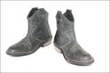 KICKERS Bottines & Low Boots Cuir Vert Gris Esprit Santiag T 40 TBE