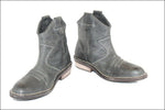 KICKERS Bottines & Low Boots Cuir Vert Gris Esprit Santiag T 40 TBE
