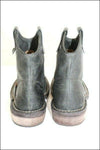 KICKERS Bottines & Low Boots Cuir Vert Gris Esprit Santiag T 40 TBE