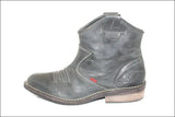 KICKERS Bottines & Low Boots Cuir Vert Gris Esprit Santiag T 40 TBE